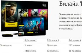 Namų interneto „Beeline“ už rublį per mėnesį Prisijunkite prie interneto 1 rublis per mėnesį